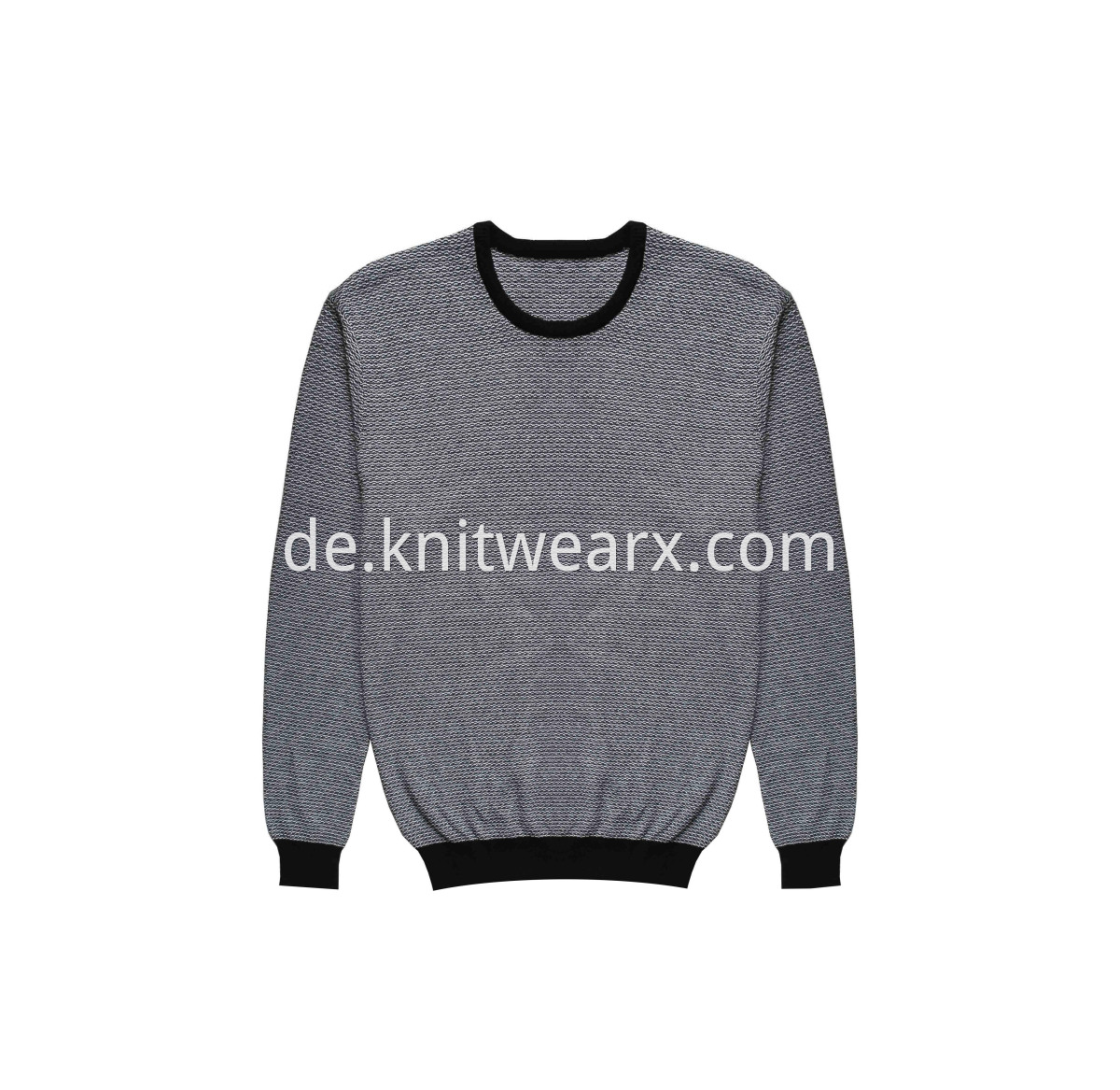 Men's Classic Knitted Purl Stitch Sweater Crewneck Pullover